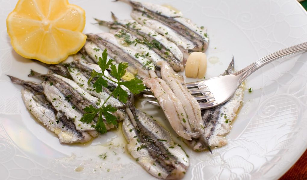 Alici marinate all'arancia