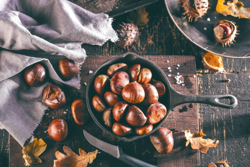 Castagne in friggitrice ad aria