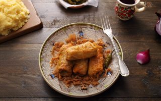 Involtini di verza vegetariani