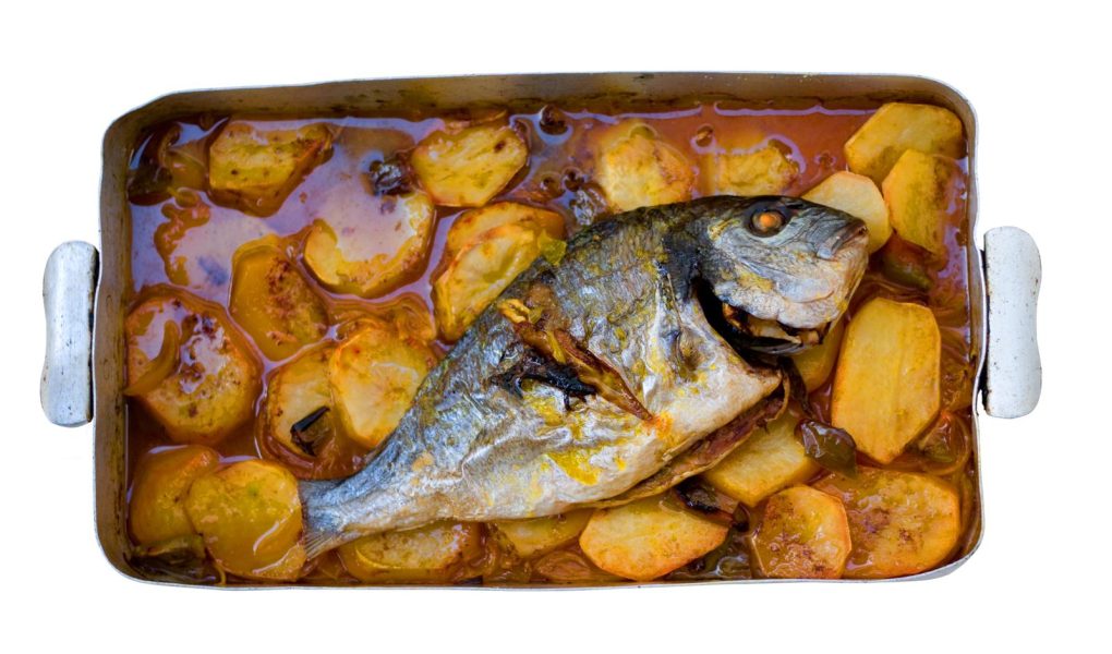 Orata al forno con patate