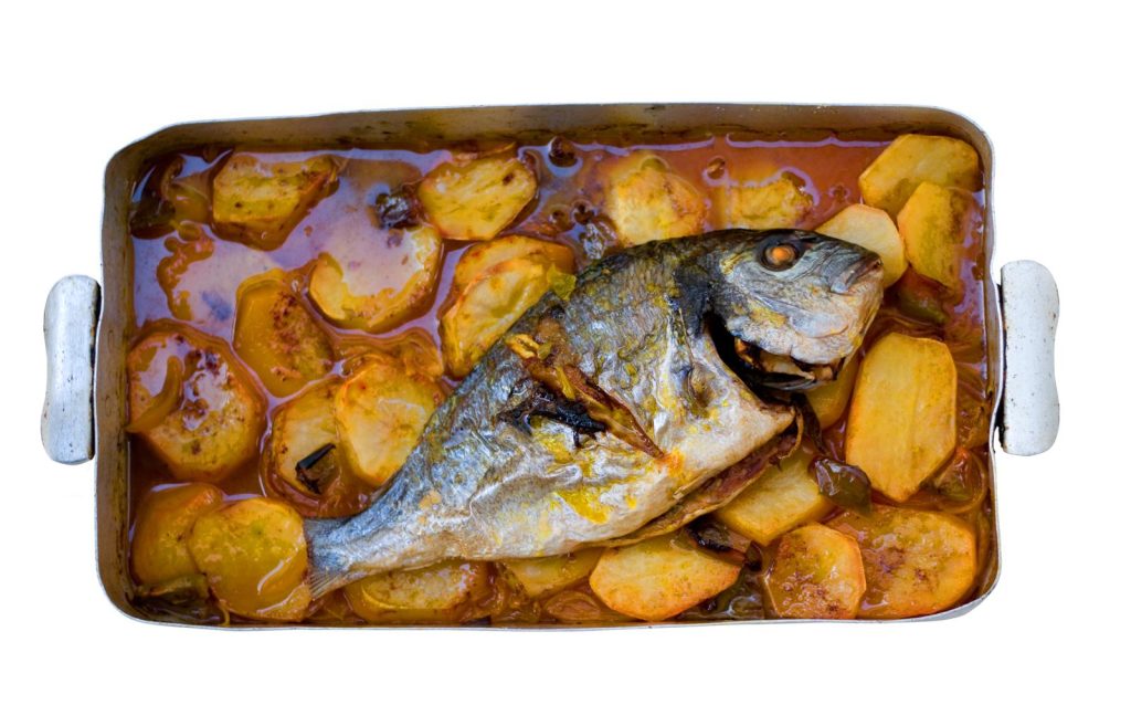 Orata al forno con patate