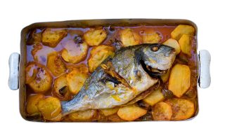 Orata al forno con patate