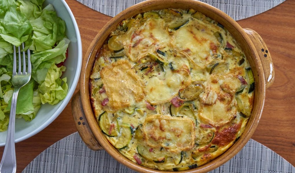 Parmigiana di zucchine bianca