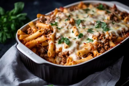 Pasta al forno con melanzane