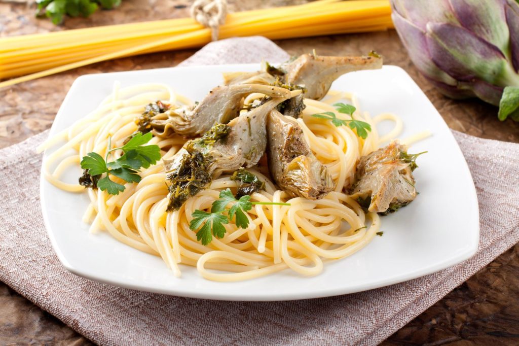 Pasta con i carciofi
