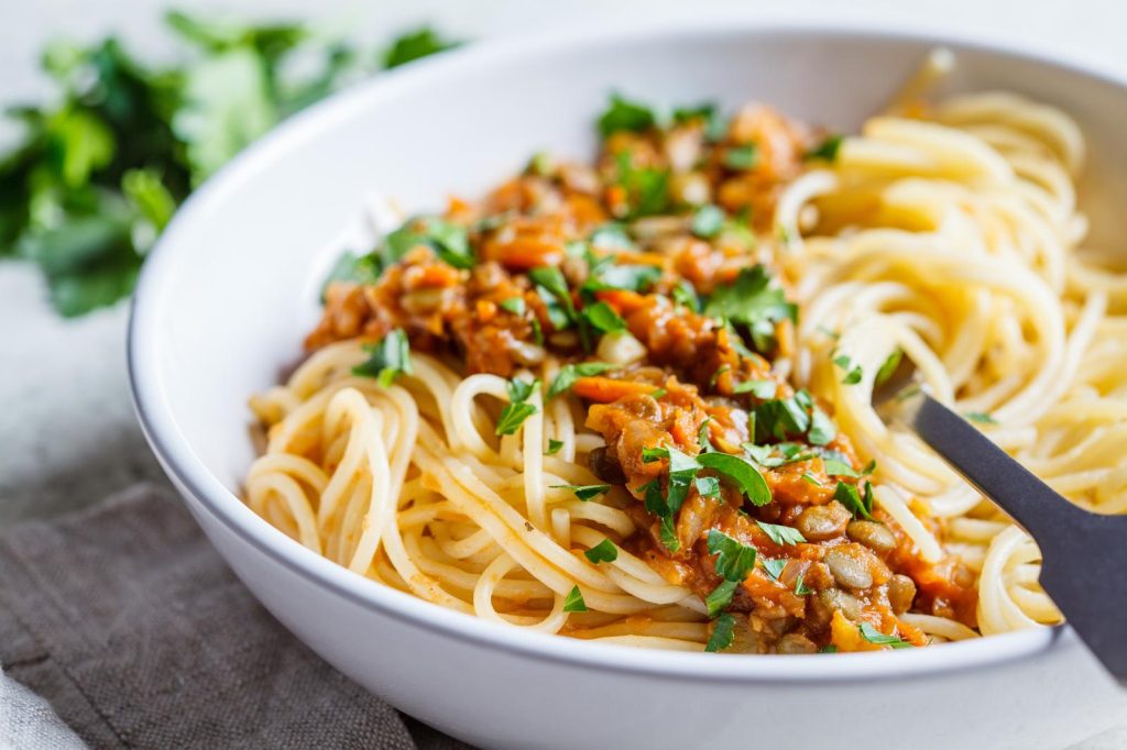 Pasta con lenticchie