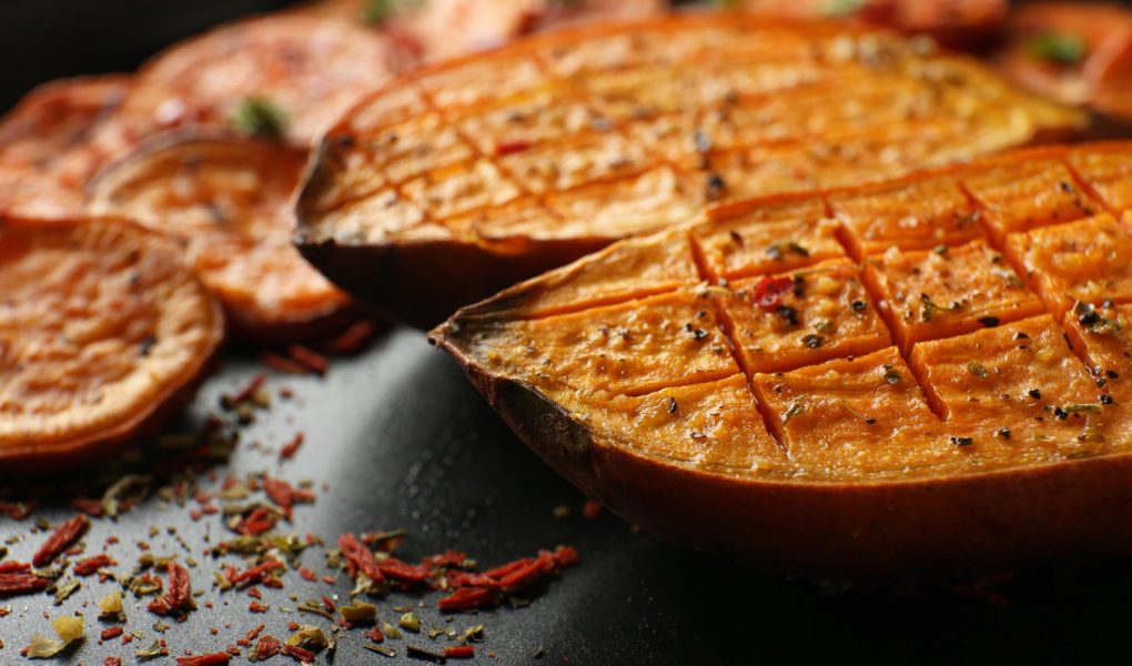Patate dolci al forno