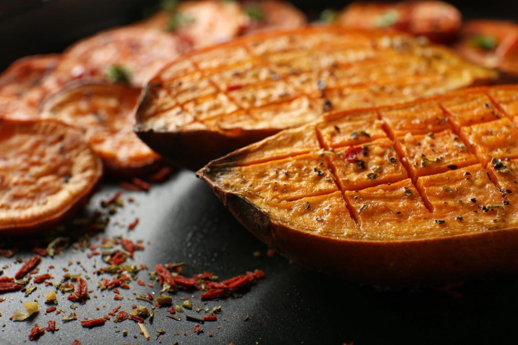 Patate dolci al forno