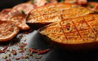 Patate dolci al forno