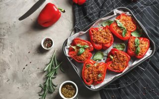 Peperoni ripieni di carne