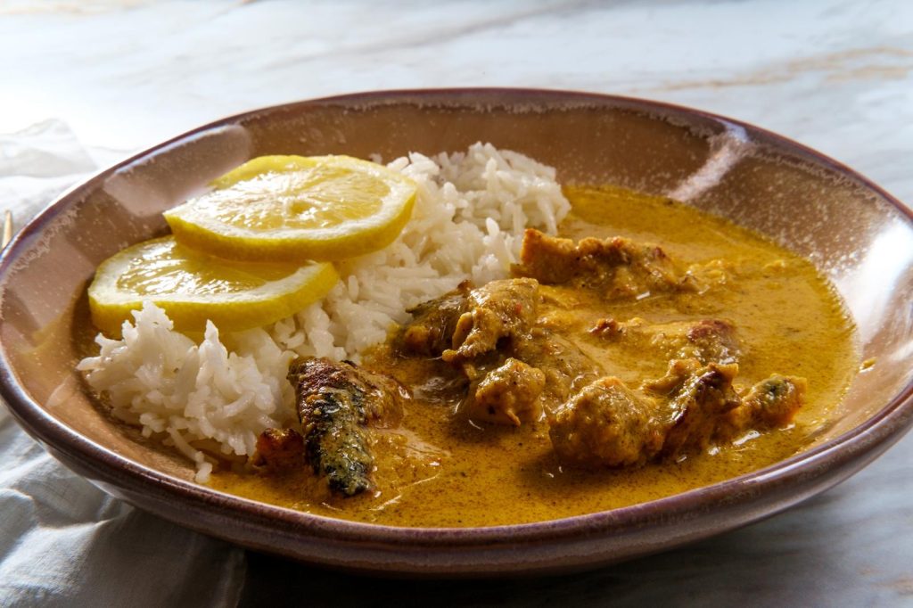 Pollo al curry veloce