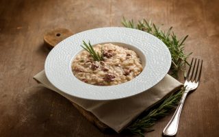 Risotto radicchio e salsiccia
