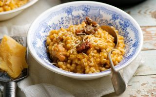 Risotto zucca e salsiccia