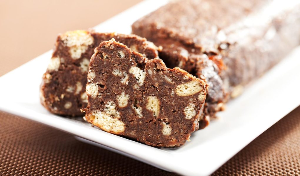 Salame di cioccolato senza uova