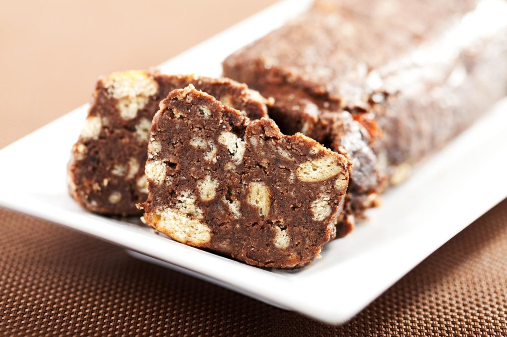 Salame di cioccolato senza uova