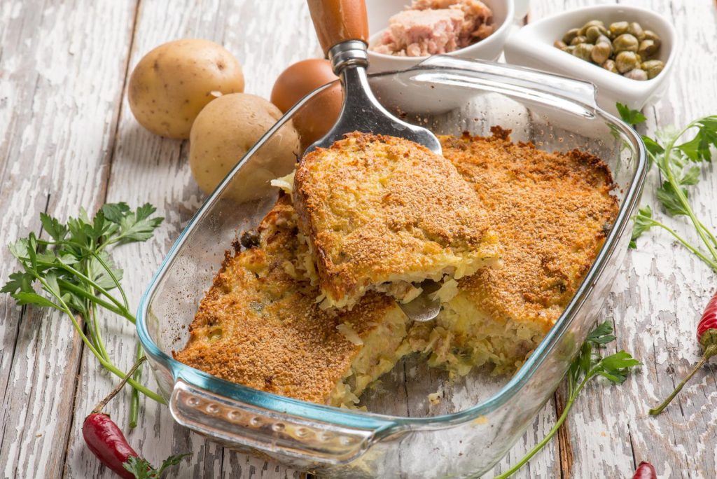 Torta salata con patate