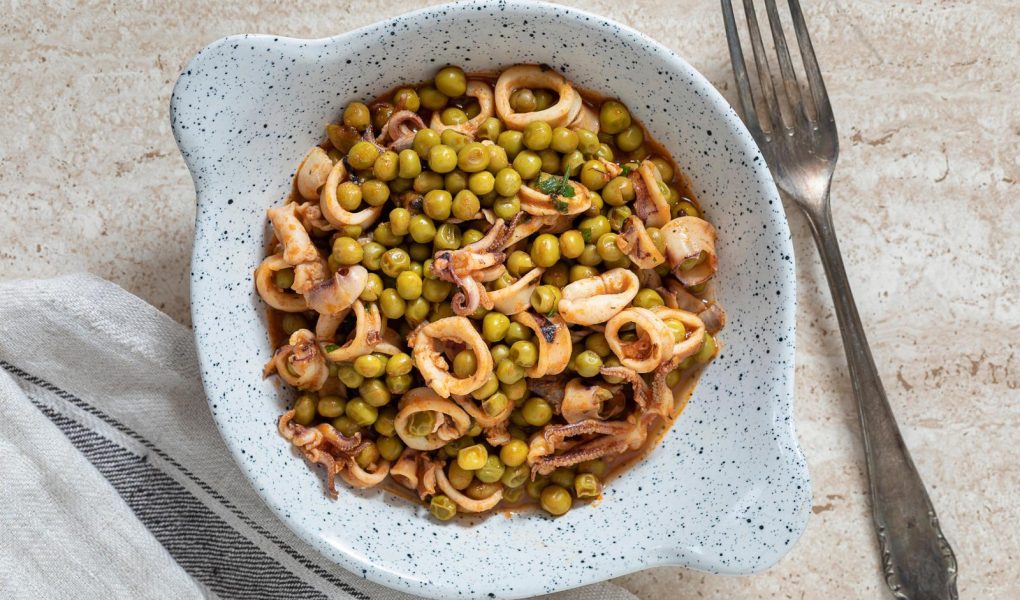 Calamari con piselli