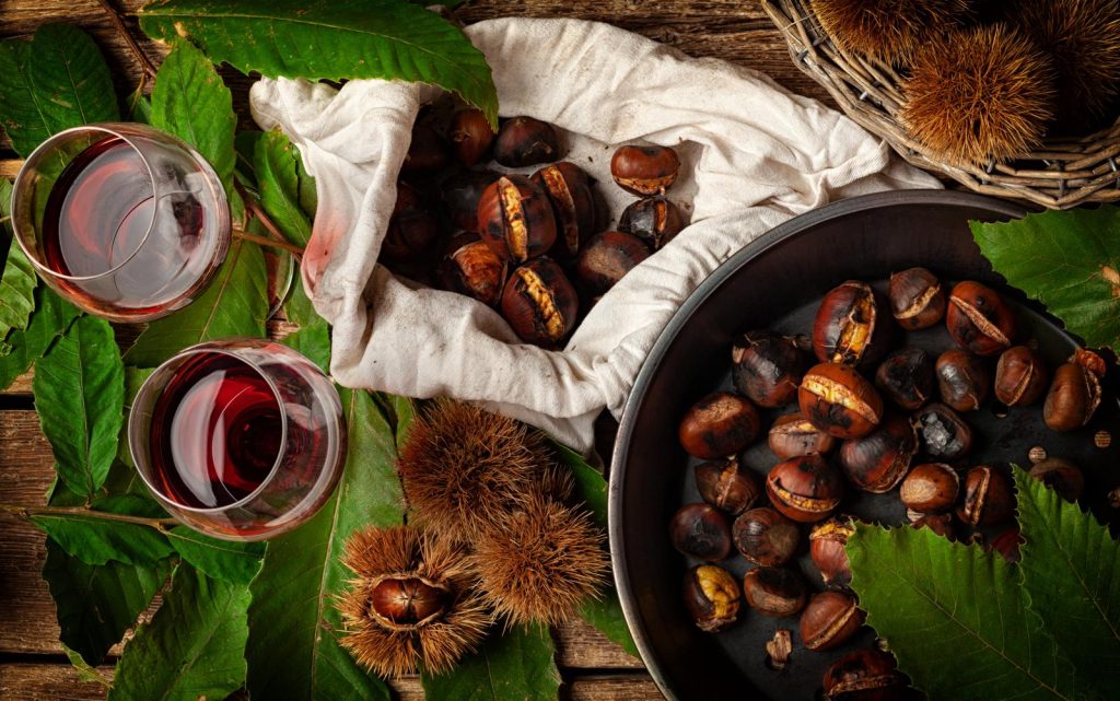 Castagne al rum