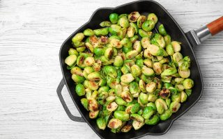 Cavolini di Bruxelles gratinati in padella