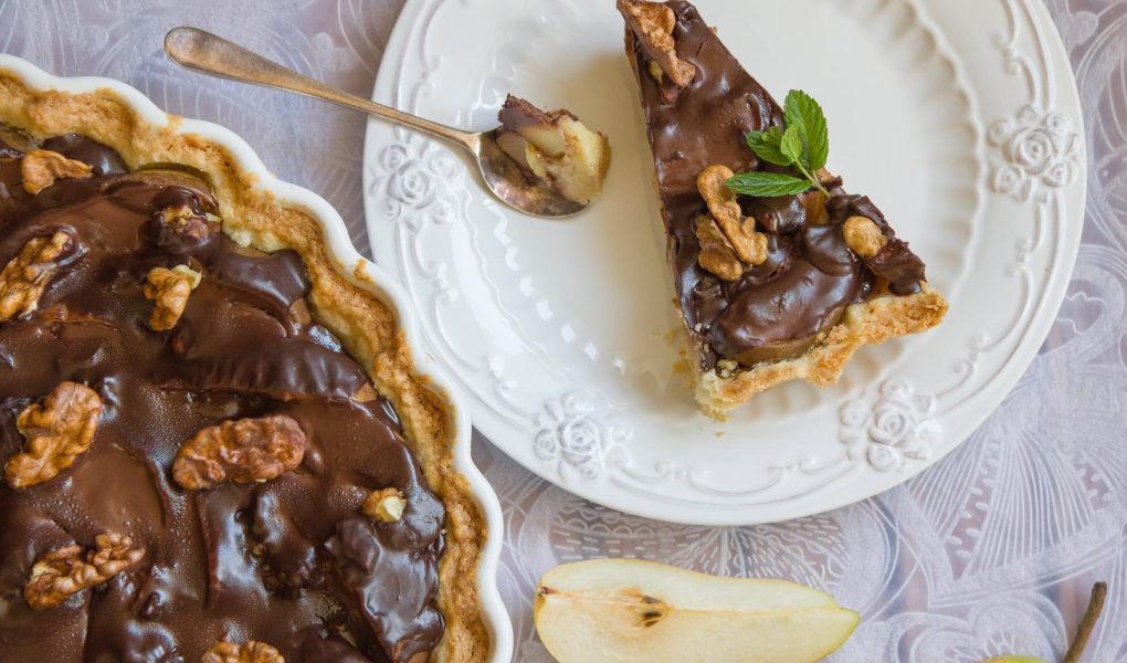 Crostata pere e cioccolato