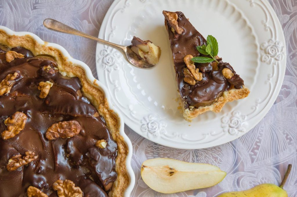 Crostata pere e cioccolato