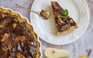 Crostata pere e cioccolato