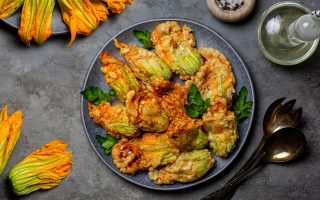 Fiori di zucca in padella
