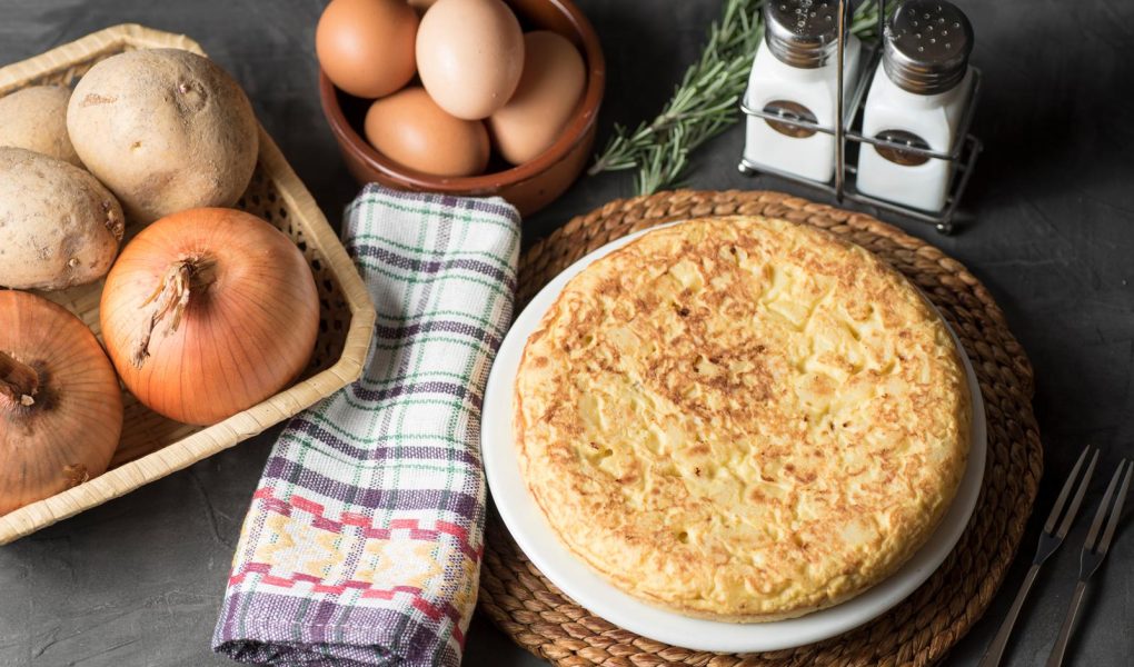 Frittata con fiori di zucca