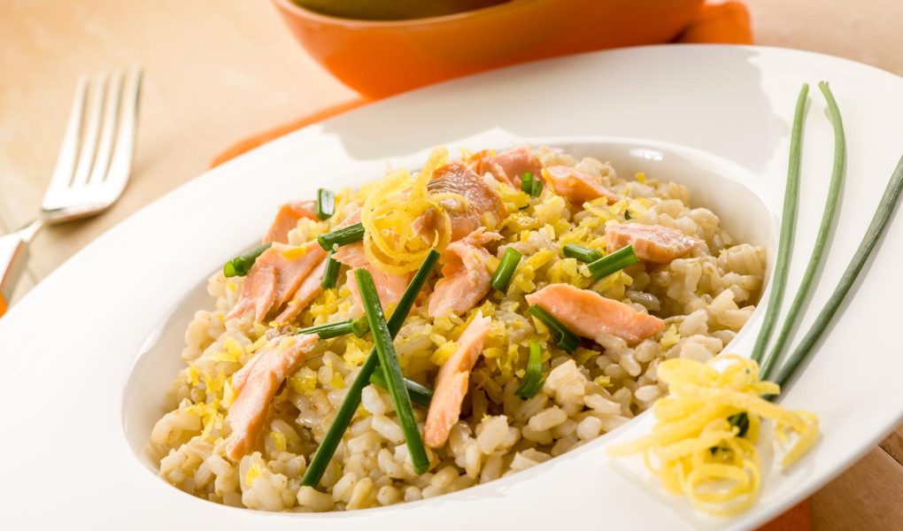 Risotto al salmone