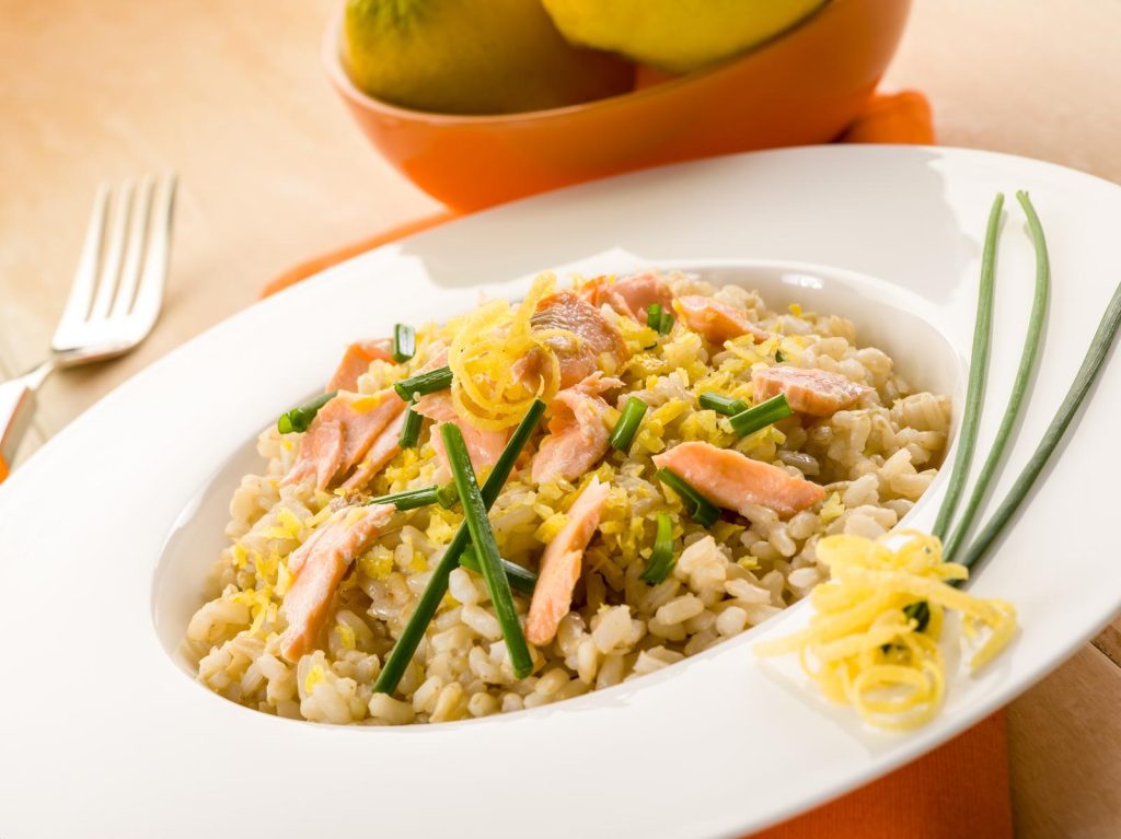 Risotto al salmone