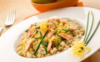 Risotto al salmone