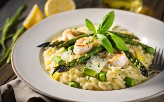 Risotto asparagi e gamberetti