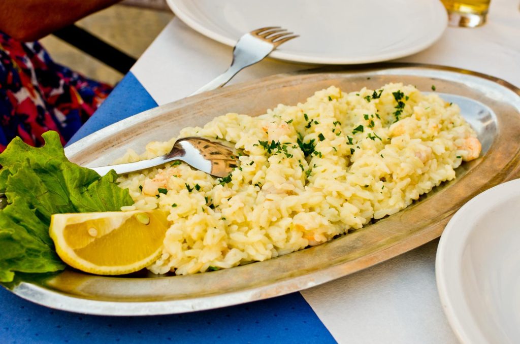 Risotto gamberi e limone