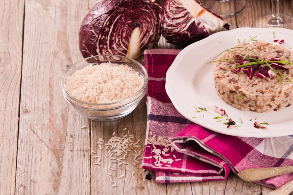 Risotto radicchio e taleggio