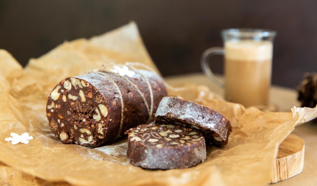 Salame al cioccolato con cacao