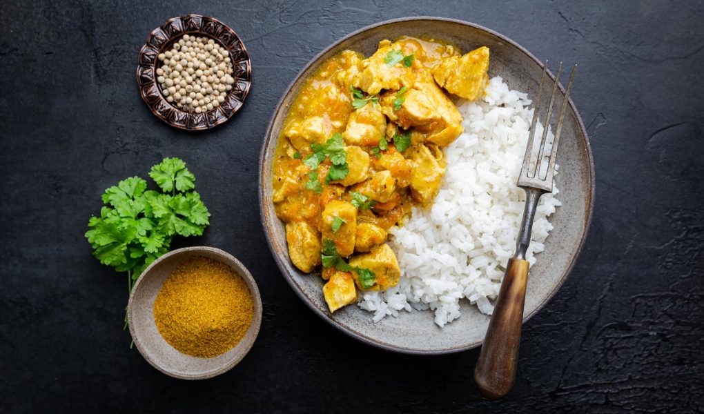 Straccetti di pollo al curry