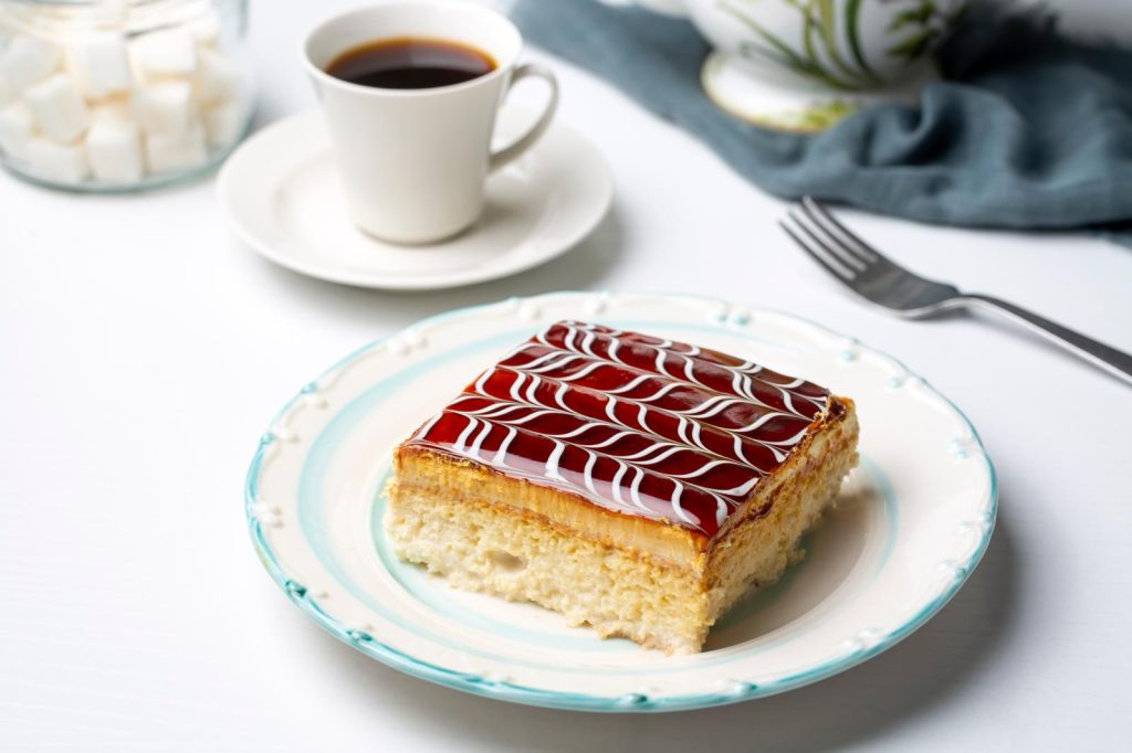 Torta con latte condensato